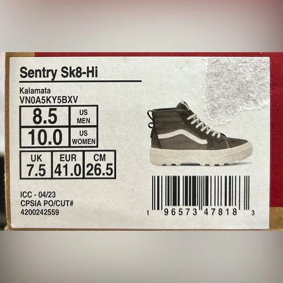 Vans Sentry Sk8-Hi Kalamata Shoes‎ - Picture 9 of 9